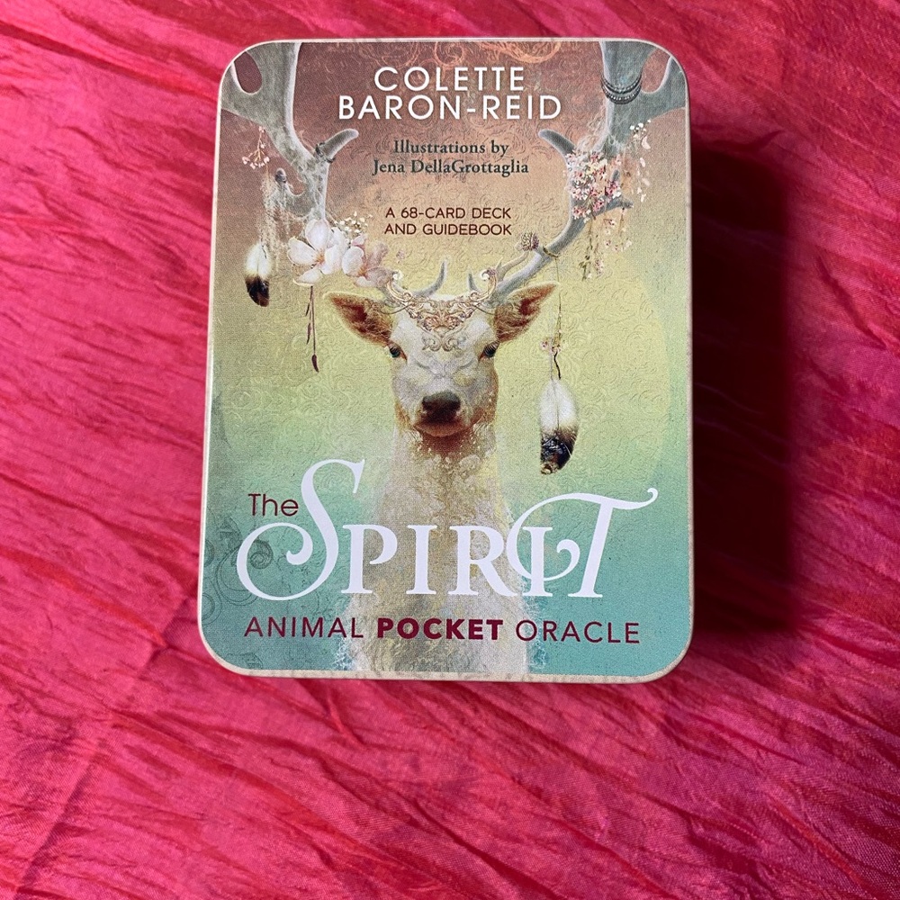 Spirit Animal Pocket Oracle Deck Tin Case Colette Baron-Reid
